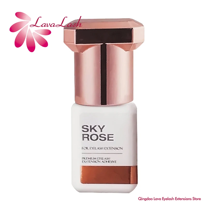5ml SKY Rose Glue for Eyelash Extensions 1s Fast Drying Korea Original Sky Glue False Lash Glue Makeup Tools Wholesale Adhesive 6