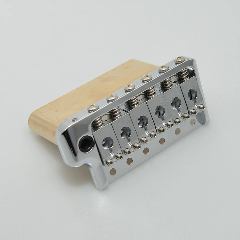 CNC Machined 52.5mm Brass 6 Screws Guitar Tremolo Bridge for PRS Style Knife Edge for ST Guitar Style Electric guitar bridge