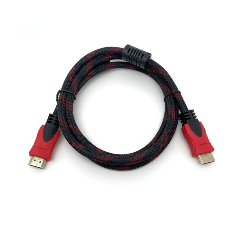 

1.5/3/5/10/15/20m HDMI HD Cable Version 1.4 Braid Mesh 1080P Hdmi Video Cable Version 1.4 Red and Black Hdmi Line 1.4 Version