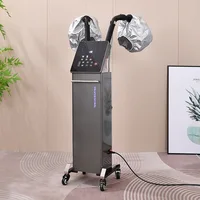Vapeur pour cheveux à nano-brume infusée d'ozone - 7 températures/6 niveaux de vapeur pour spa, teinture et thérapie du cuir chevelier 5