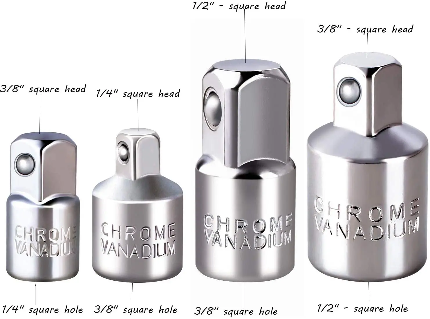 4pcs 1 4 3 8 1 2 Drive Socket Adapter Converter Reducer Air Impact Craftsman Socket Wrench Adapter Hand Tools Set Repair Tools Aliexpress Tools