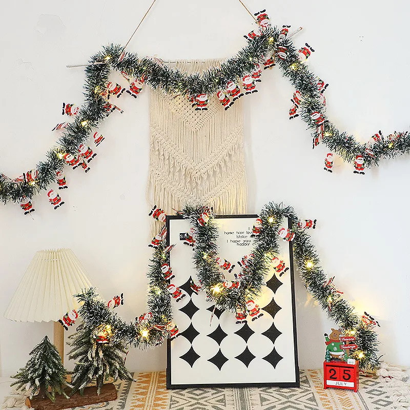 Christmas Green Wreath Light String 5
