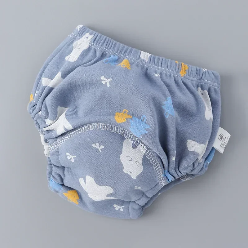 6 Layer Waterproof Reusable Cotton Baby Training Pants Diaper Nappies Panties baby training pants cloth diapers waterproof diapers