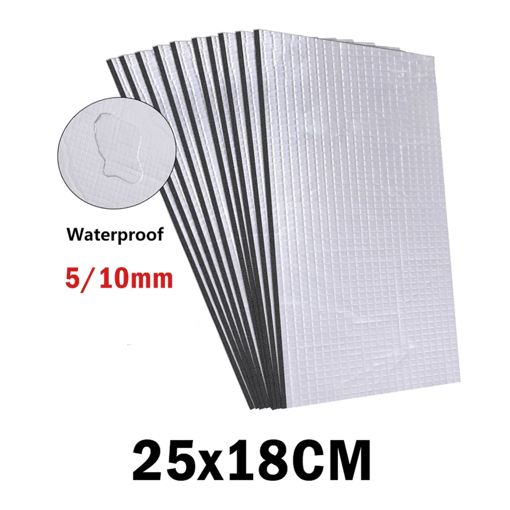 5/10/20 Sheets 5/10mm 250*180mm Sound Deadening Damping Mat for Car Van