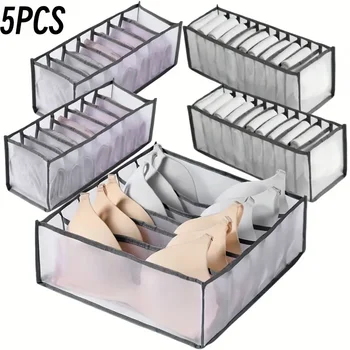 5-Pack Foldable Drawer Storage Boxes 1