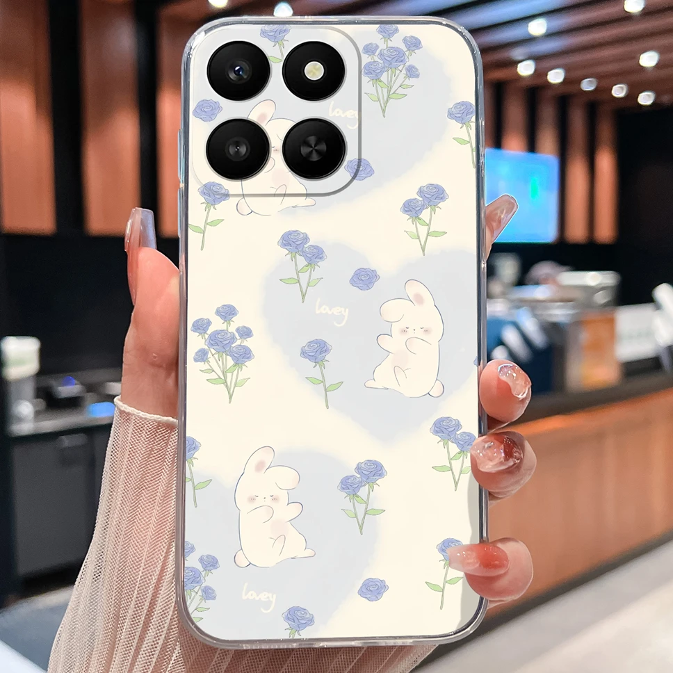 Lovely Animal Cartoon Soft TPU Transparent Silicone Phone Case -