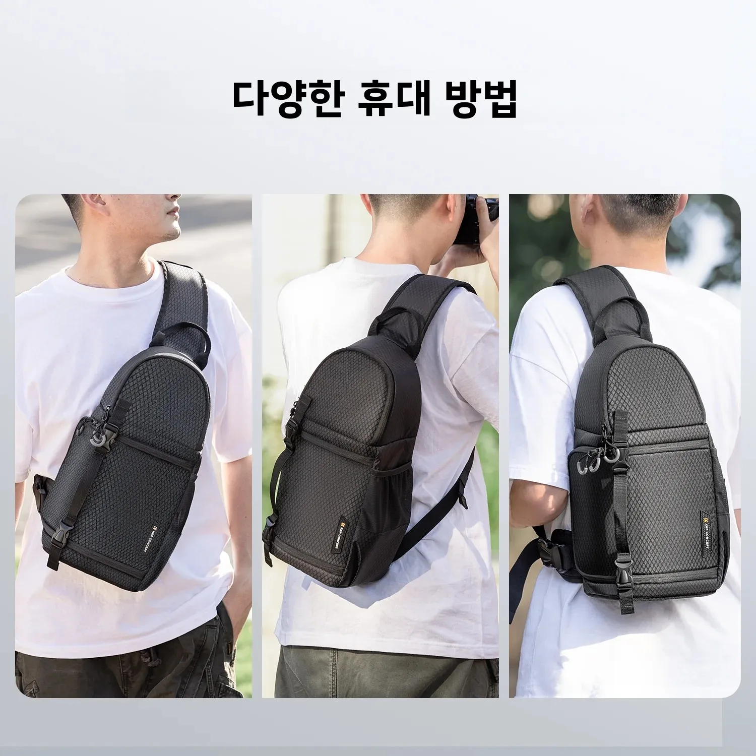 K&F CONCEPT DSLR 카메라 렌즈 여행 카메라 가방을위한 새로운 패턴 방수 전문 카메라 숄더 백