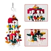1Pc Bird Toy Funny Wooden Blocks Parrot Chewing Toys Parrots Hanging Chewing Rope Swing Colorful Parrots Chewing Training Tool 4