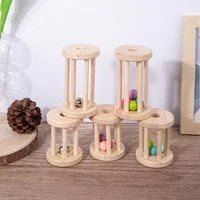 Montessori Baby Development Games of Children Girl 1 to 2 Years Wood Rattles Bell Color Early Educational Hearing Musical Toys 1