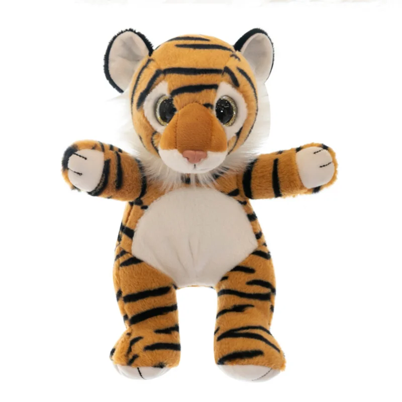 New 1pc 25/35/45cm Big Eyes Tiger Doll Simulation Forest Animal Plush Toys Real Life