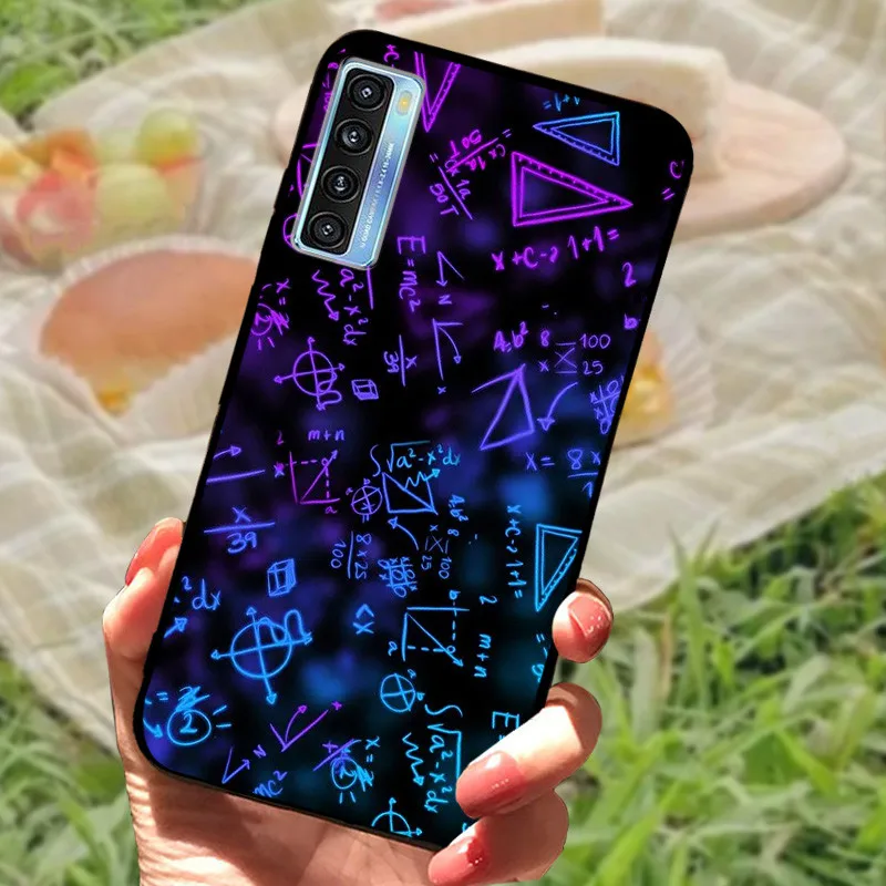 Elegant Black Marble Silicone Soft Case - Protective Bumper Cover