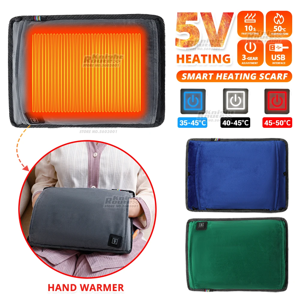 

Men Women Electric Hand Warmer USB Charging Electric Heating Pad Washed Heat Warm Bag Cold-Proof Winter Heated Hand Warmer