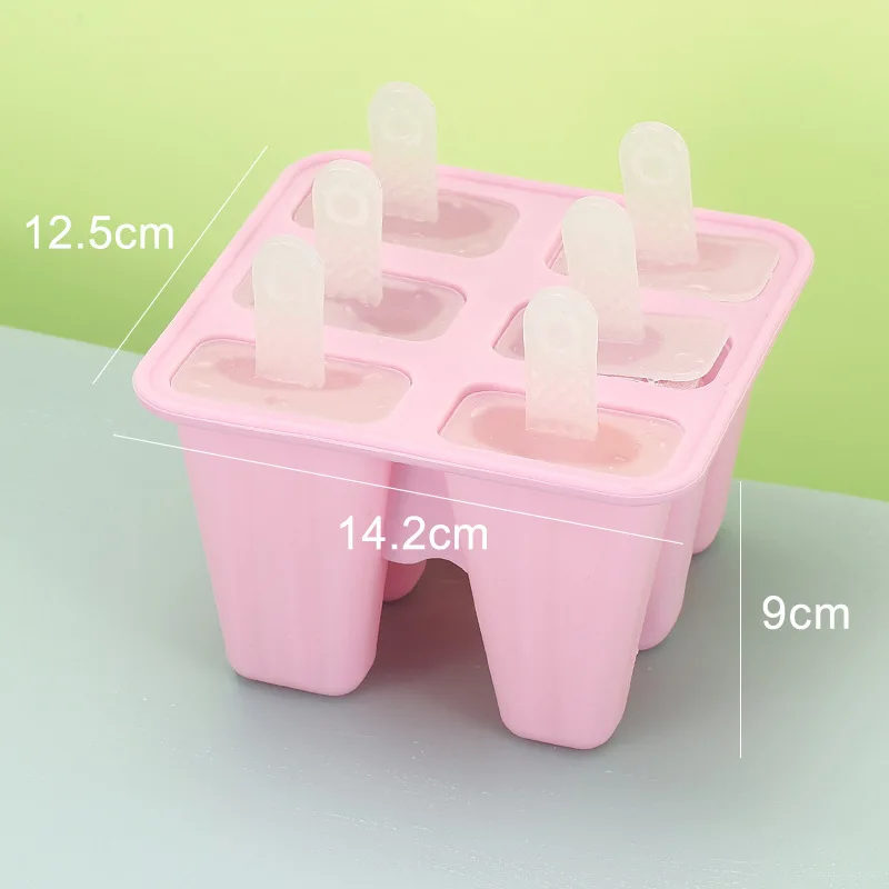 Silicone Popsicle Mold Set - Reusable, BPA-Free, Easy-Release Ice Pop Makers (6 Pieces)