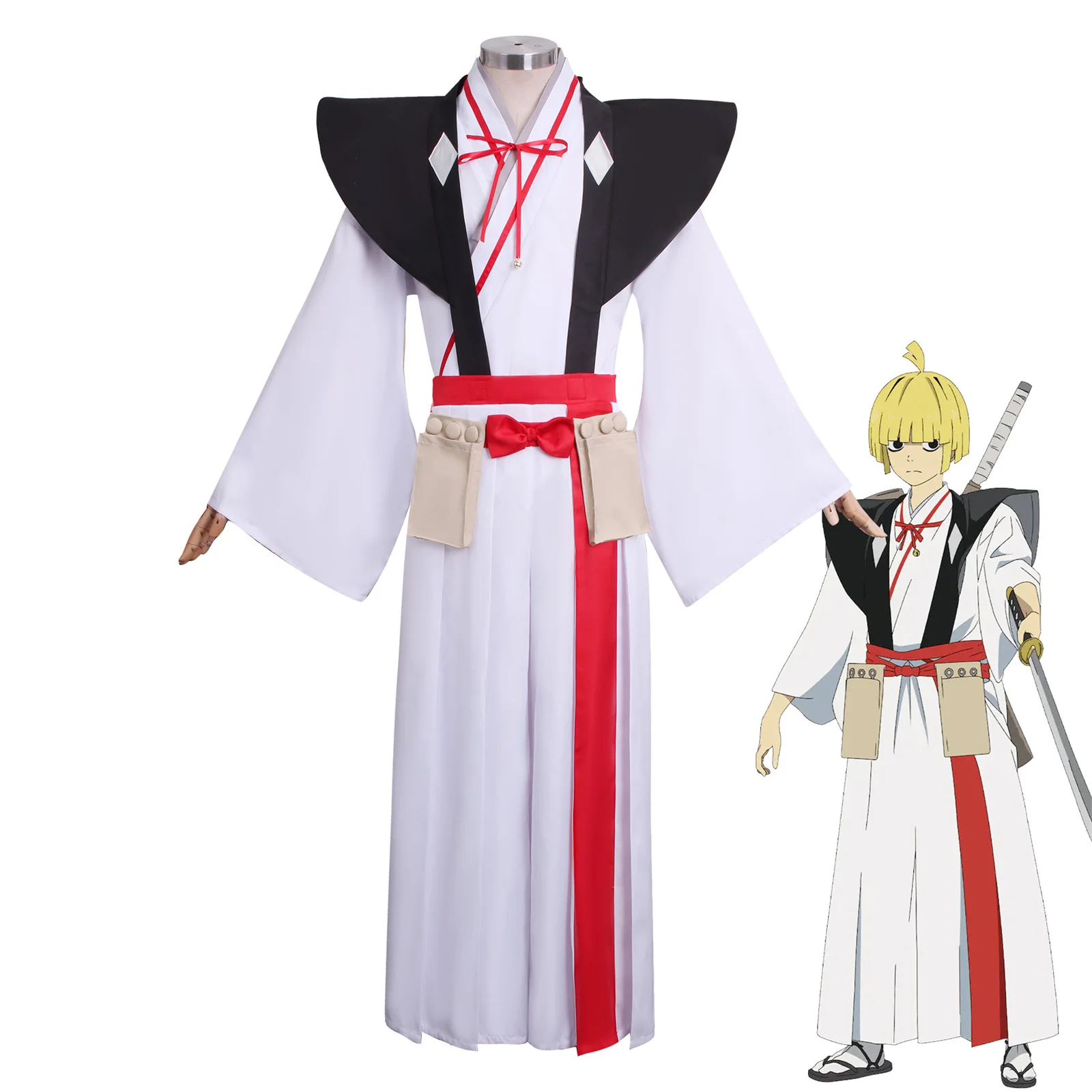 

Anime Hell's Paradise Fuchi Cosplay Costume Samurai Kimono Halloween Carnival Party Men Suit