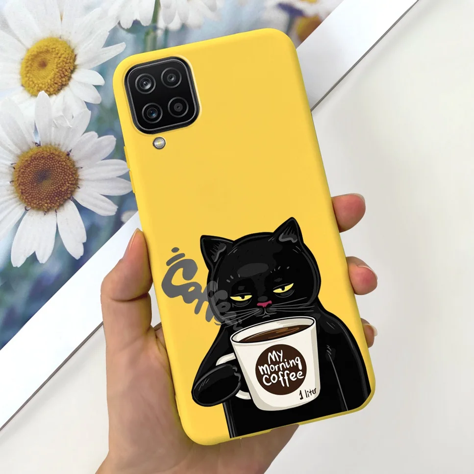 NEW Design For Samsung Galaxy A12 Case Silicone TPU Back Cover For Samsung A12 M12 F12 Galaxy M12 India  Funda Couqe Bumper