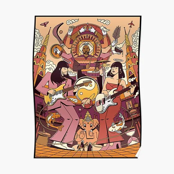 Khruanbin-Memorável Concerto Estético Poster, Engraçado Imprimir Arte, Pintura de Parede Vintage, Imagem moderna Mural, Sem Moldura