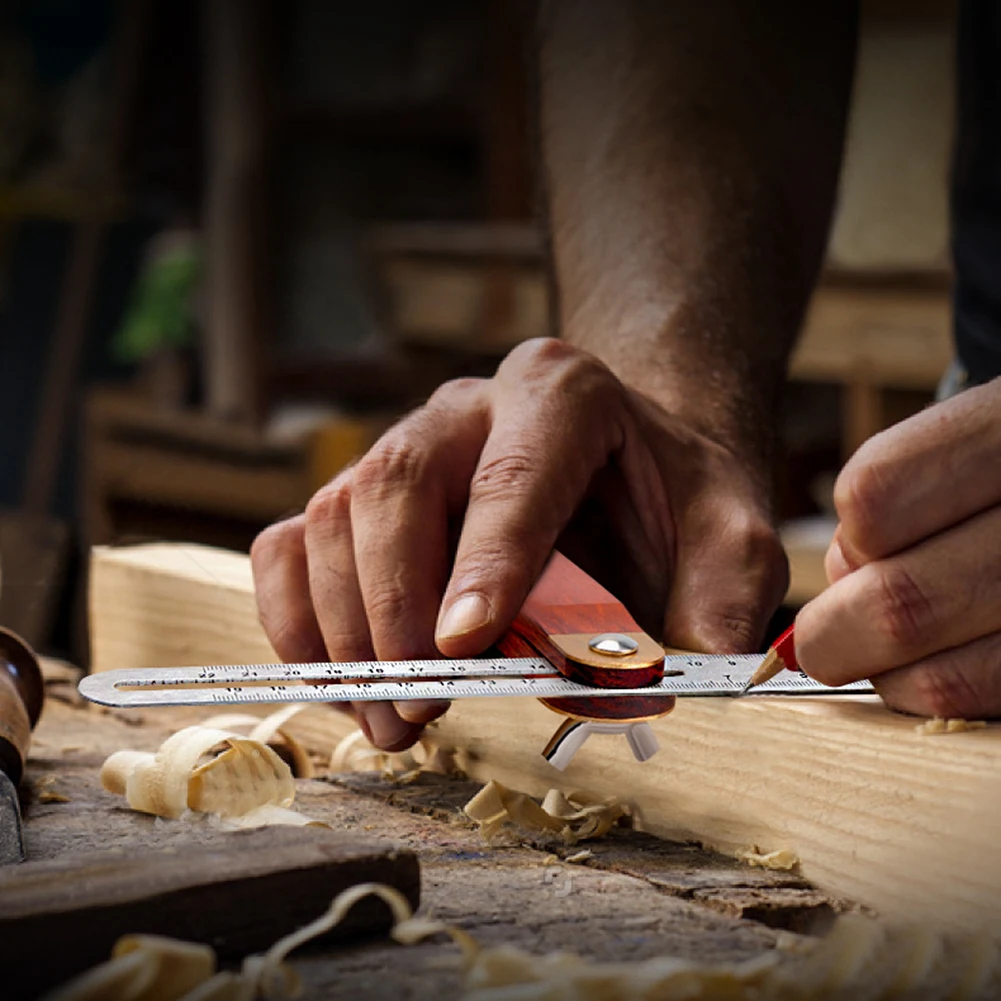 Angle Rulers Gauges Tri Square Sliding T-Bevel with Wooden Handle Level Measuring Tool Wooden Marking Gauge Protractor digital angle protractor level gauge carpenter measuring tool angle measuring tool angle protractor woodworking measuring tool