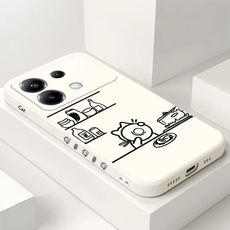 Cooking Cat Themed Silicone Phone Case - Charming & Durable Cover