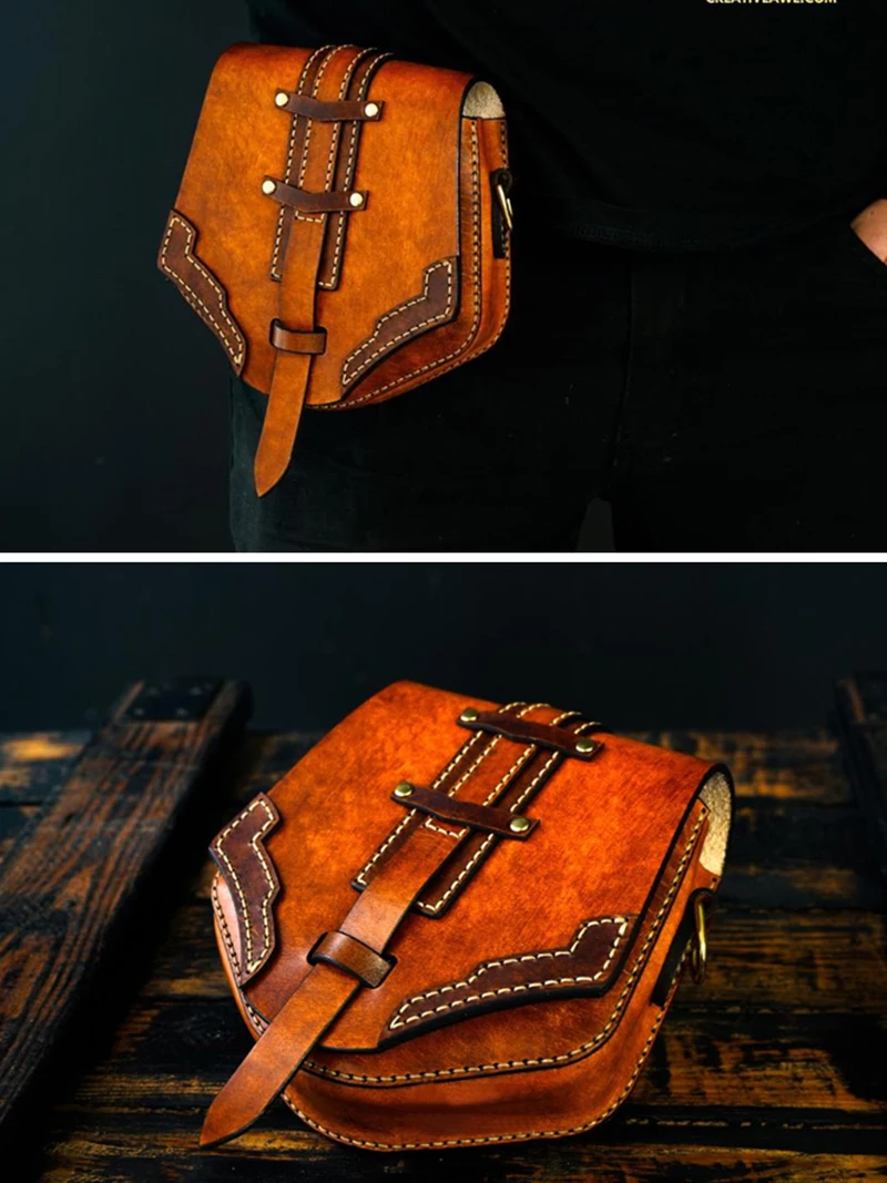 Leather Craft Template Sewing Template Leather Making Acrylic Template DIY Saddle Bag Pattern 1Set 18x18cm