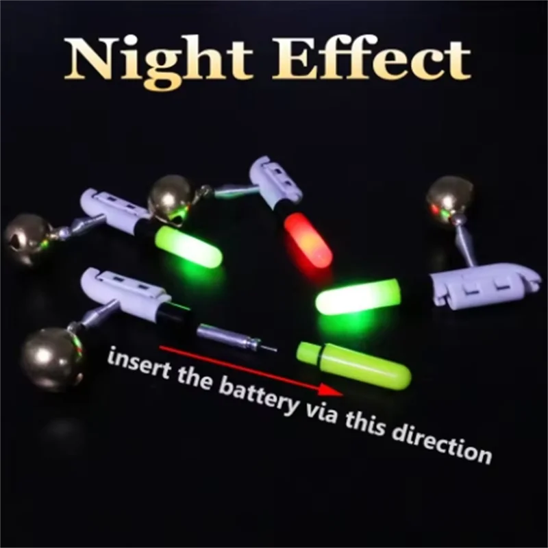 Fishing Tackle Fishing Light Stick Rod Bell LED CR425 3.6V Lithium Battery USB Charge Luminous Night Bright Lamp Tools Fish Bite Alarm