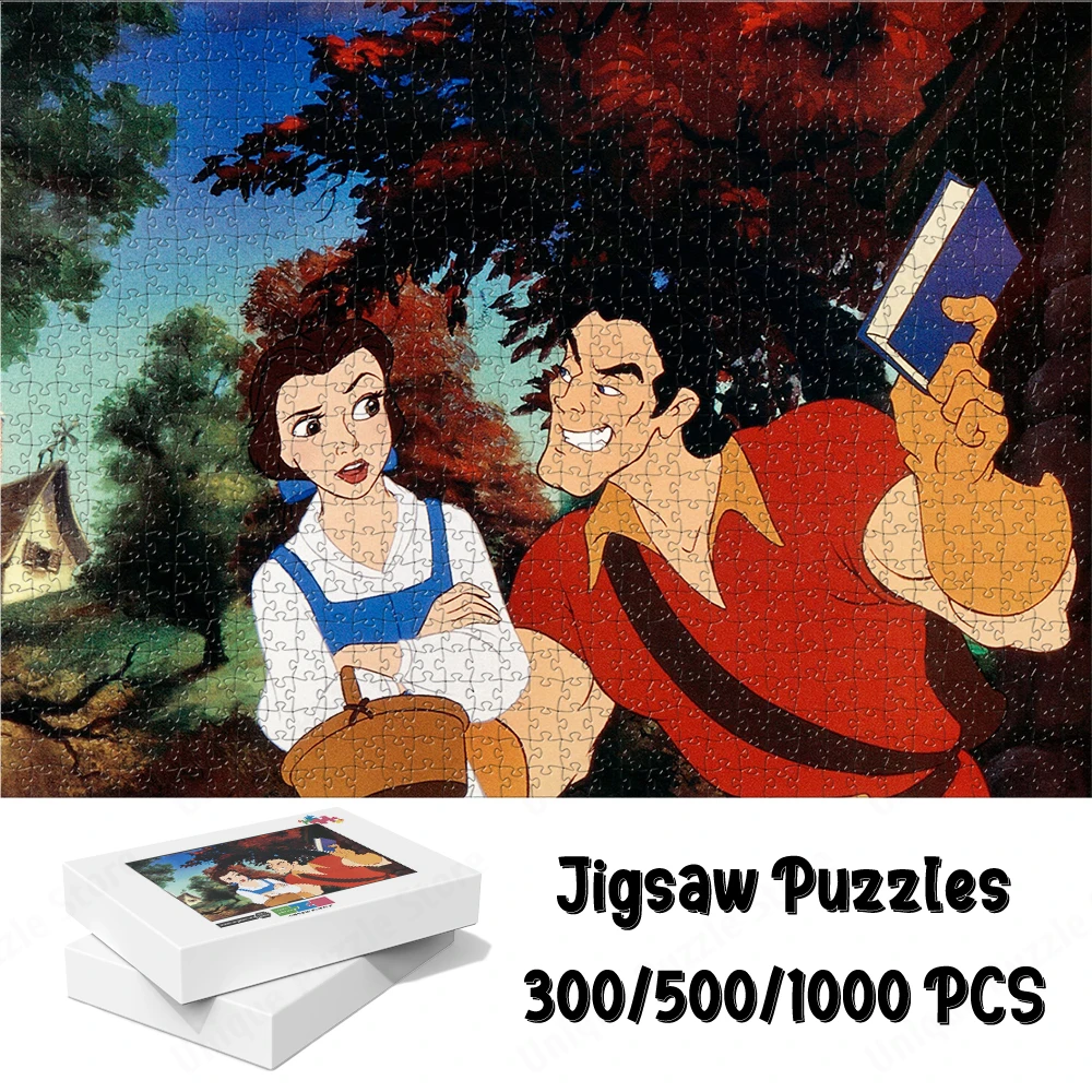 Disney Princess and Prince Large Adult Jigsaw Belle Princess Series Jigsaw Puzzles Cartoon Collection Toys Unique Design Puzzle disney lingna belle s new luxury backpack brand original women s backpack 3d cartoon fashion girls school bag large capacity