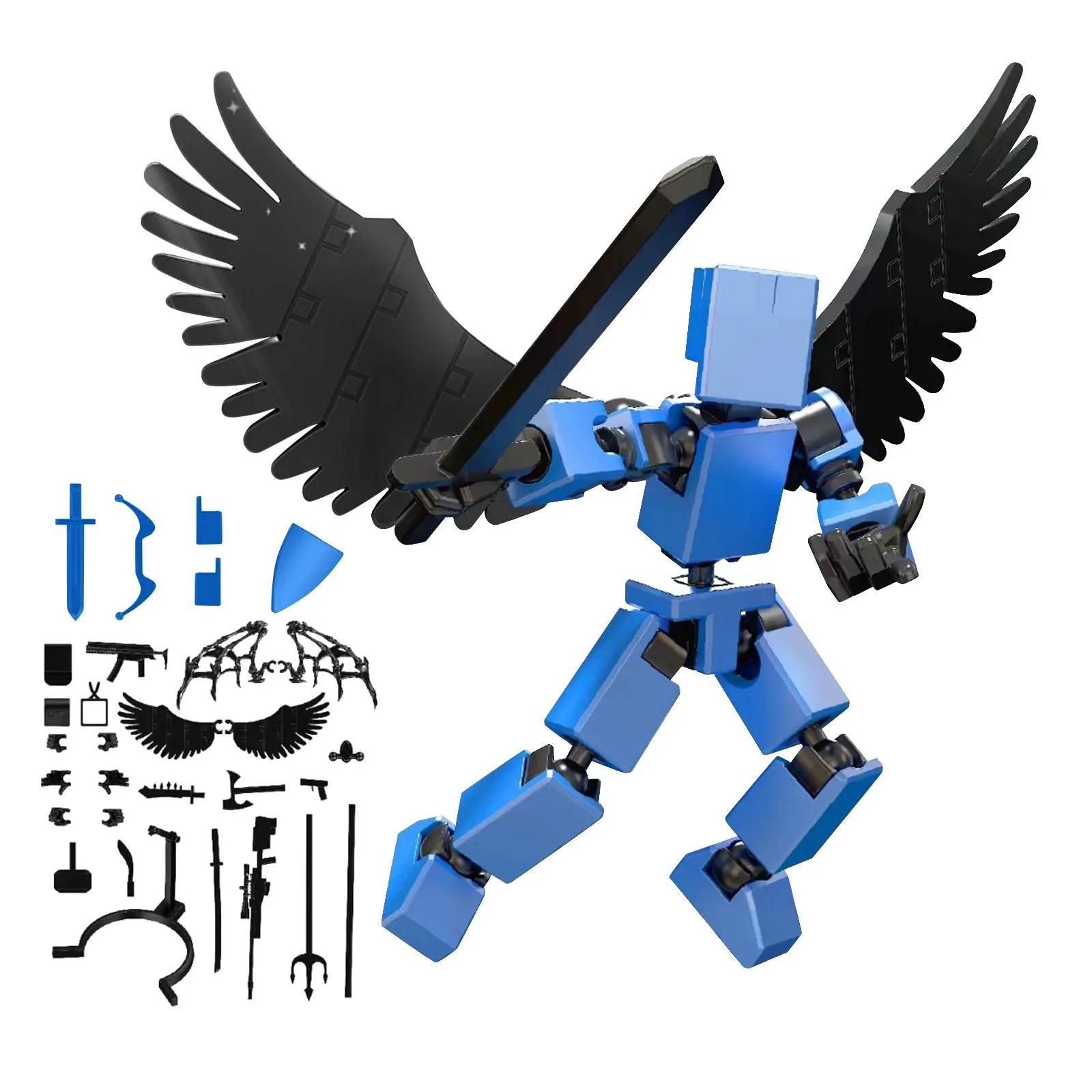 Titan 13 Action Figures T13 Figure 3D Printed Multi-Jointed Movable Lucky 13 Action Figure Nova 13 Action Figure Dummy Gifts