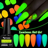 7ml Fluorescent Glow In Dark Gel Nail Polish Neon Luminous Gel Polish Summer Nails Semi Permanent Soak Off Nail Art UV Varnish 1