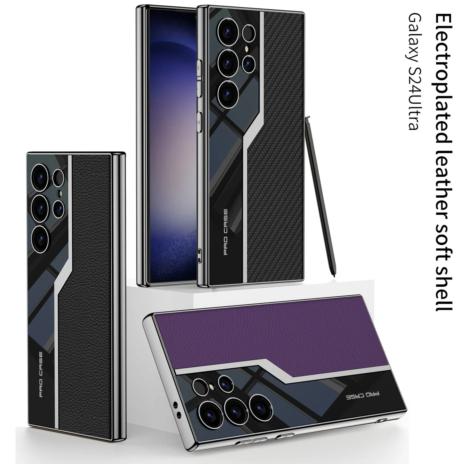 Custodia In Pelle Di Lusso Per Samsung S24 Ultra S24 Plus S 24 Custodia Protettiva Ultra S24Ultra 5G Per Samsung Galaxy S24 Ultra 5G