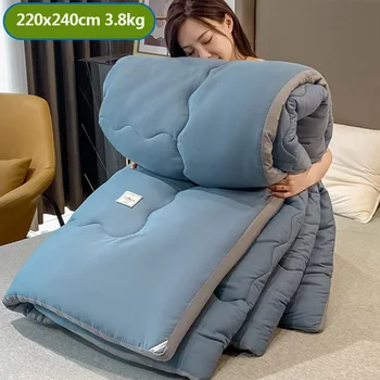 극세사 용수철 및 가을 이불, 매우 부드럽고 따뜻한 두꺼운 겨울 이불, 성인 및 어린이용