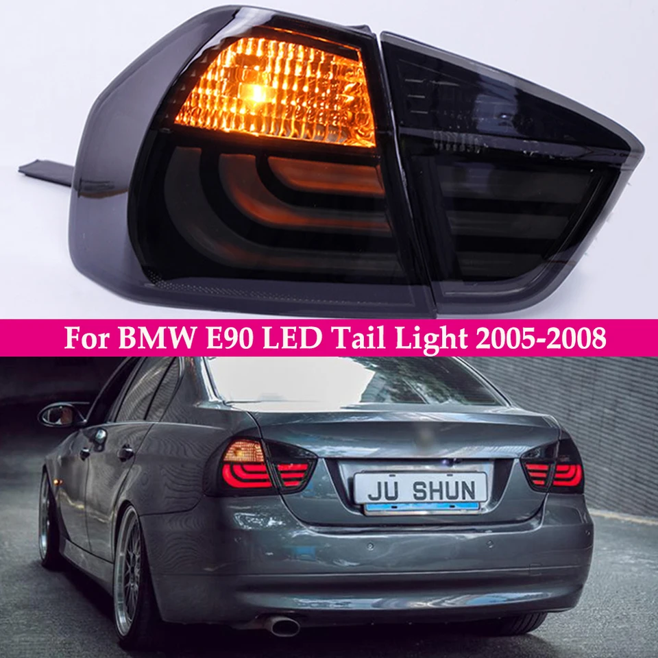 LED テールライト テールライト 適用: BMW M3 E92 2008-2013 リア フォグランプ ブレーキ ランプ リバース  ダイナミック ターンシグナル ブラック カバー AL-HH-1728 AL Ca pa ts