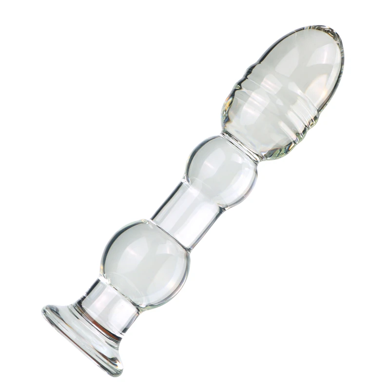 Glatt Transparentes Analplug Aus Glas Massagegerät Für Erwachsene_voghion.com