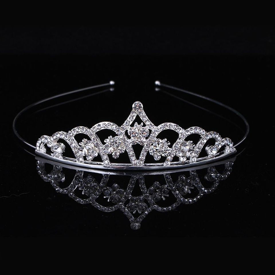 Exquisite Princess Crystal Tiara Crown Headband Children Girls Love Bride Prom Wedding Party Accessories Jewelry Gifts New