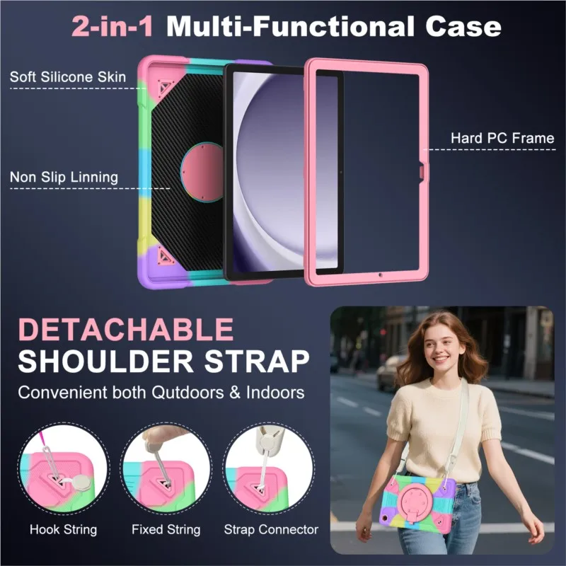 Vibrant Kids Tablet Case with Pen Tray and Enhanced Protection