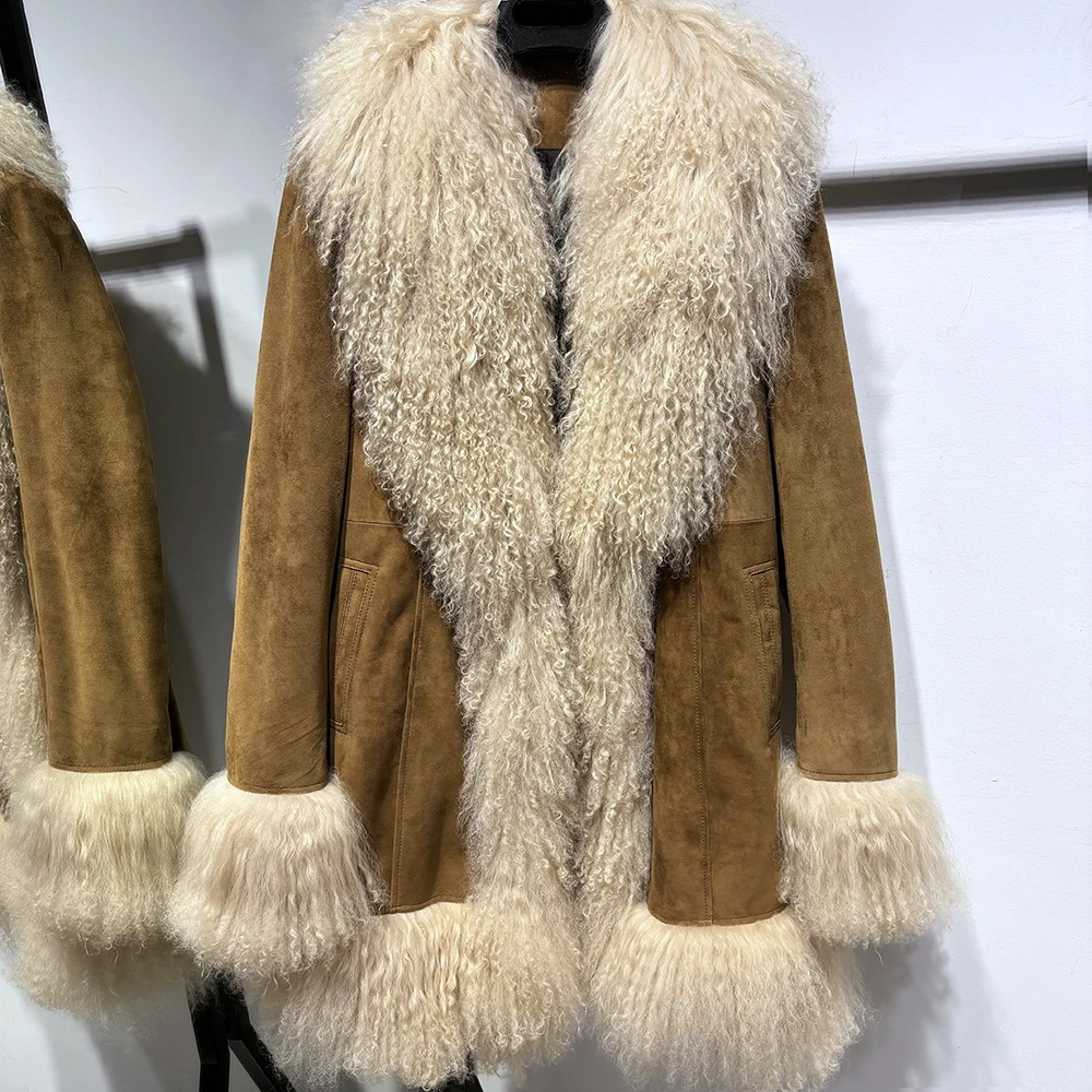 CNY-Inspired Premium Yellow Suede Jacket  | Maison Feraia main image 1