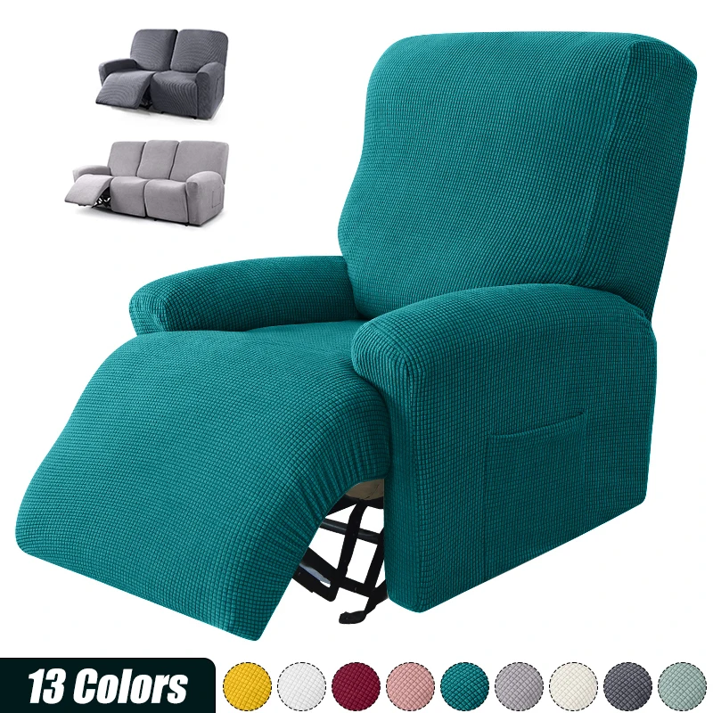 SingleSeaterReclinerSofaCoverElasticArmchairRecliningCouchCoverSlipcoverForLiving