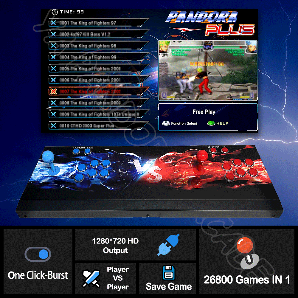 NIMO+Plus1 ロルカナ box 2個セット 26800 In 1 Pandora Box Dx2 Plus Split Arcade Game Console