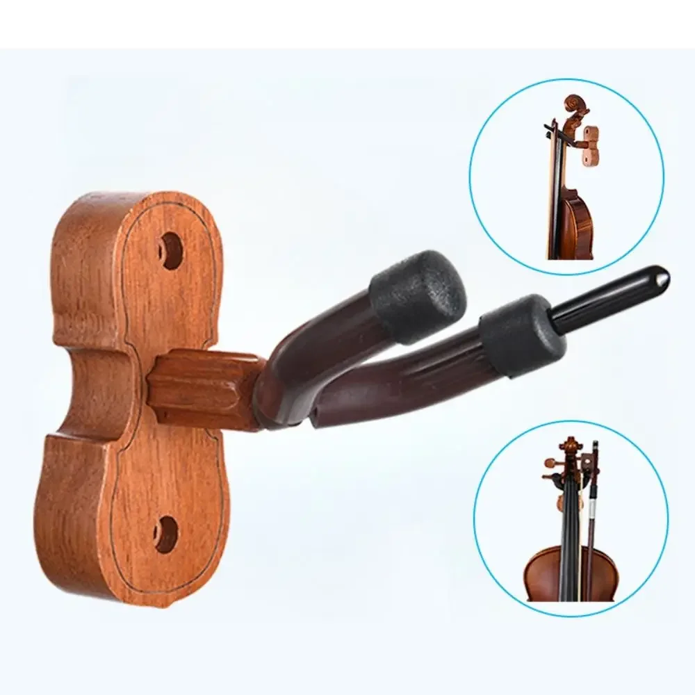 Wall Mounted Violin Fiddle Viola Hanger Hook Durable Wood Base Violin Hanger Home Studio Wall violin stand