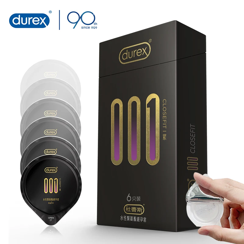 

Durex Condom for Men 001 Polyurethane Small Size 52mm Closefit Non Latex Ultra Thin Lubricated Delay Condom Sex Toys for Couples
