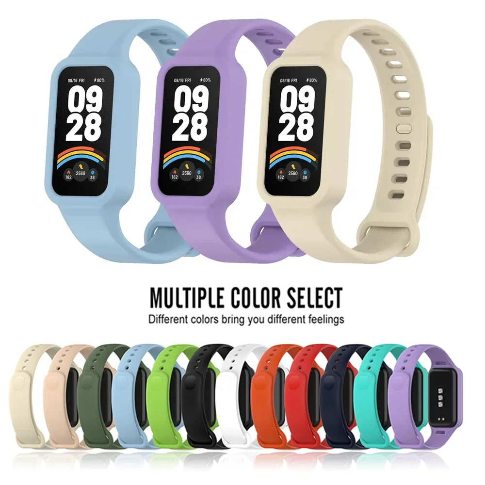 Ersatzarmband für Xiaomi Smart Band 9, Aktivarmband, Correa, Silikon-Uhrenarmbänder, Armband für Redmi Smart Band 3, Armband – Detail 3