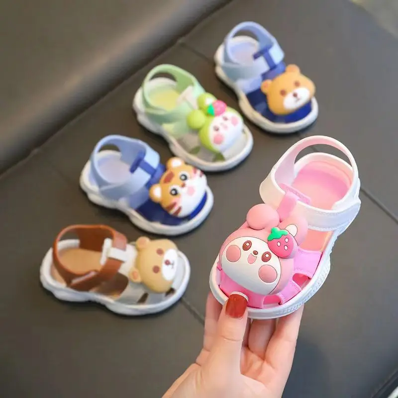 Sandalias Shoes for Girl Children Sandals Garden Shoes New Summer Cartoon Boy Beach Shoe Soft Soled Girls Walking Shoe Baby