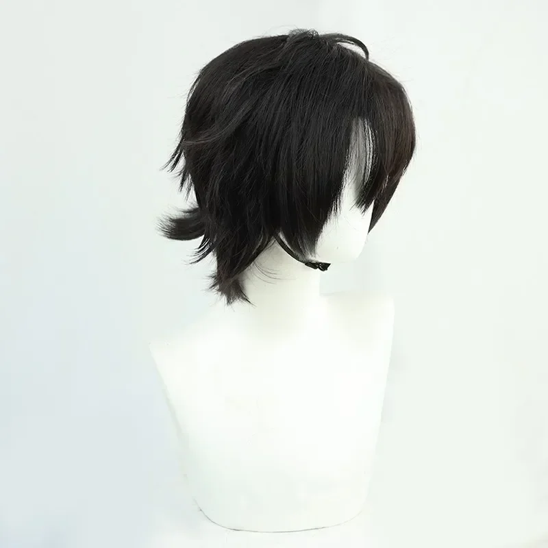 Cheng xiaoshiコスプレウィッグ、リンククリック、30cm、短い黒