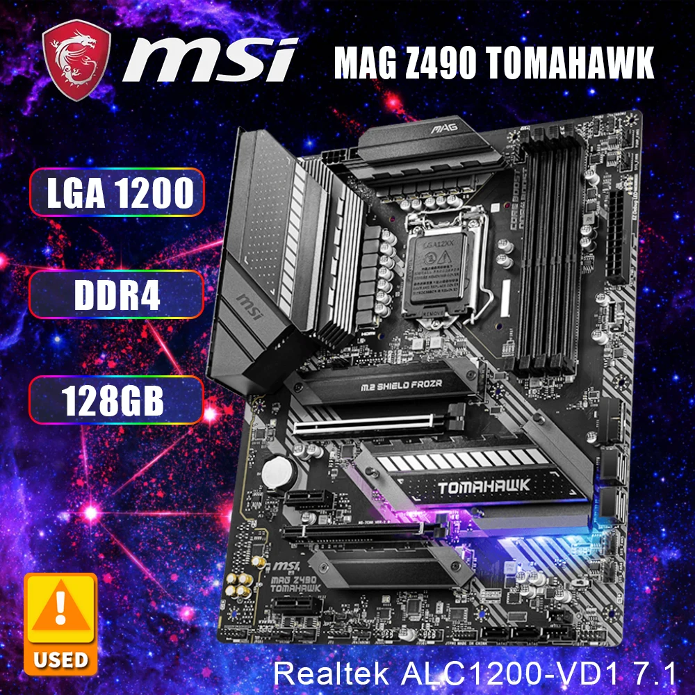 MSIMAGZ490TOMAHAWKMotherboardLGA1200MotherboardForCorei5i7Processor4DDR4128G.jpg