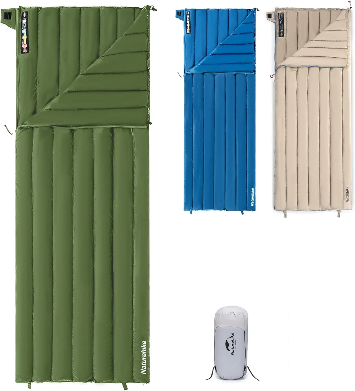 1.26lbs Ultralight Sleeping Bag, 650/750 Fill Power Down Sleeping Bag, Cold Weather Compact Lightweight Envelope