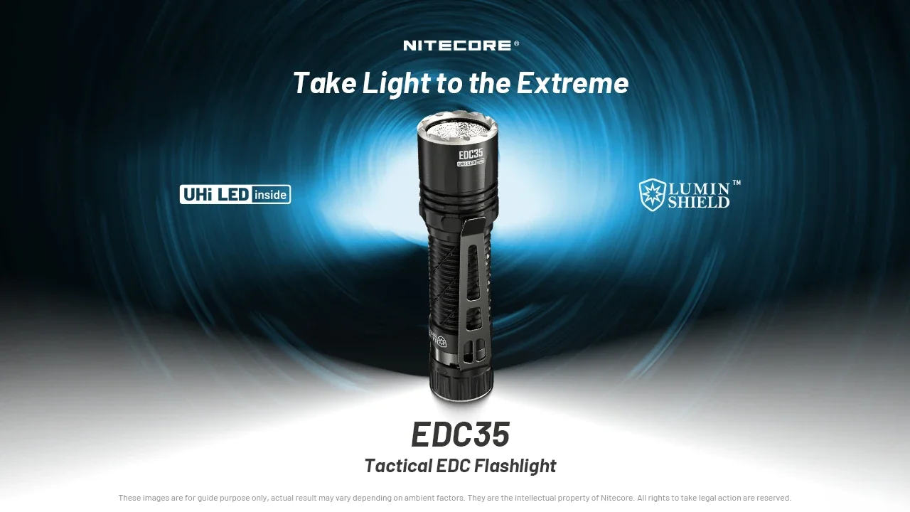5000ルーメン NiteLab UHi 40 Max LED 充電式懐中電灯 Nitecore EDC35 High Power 5000 lumens NiteLab UHi 40 Max LED
