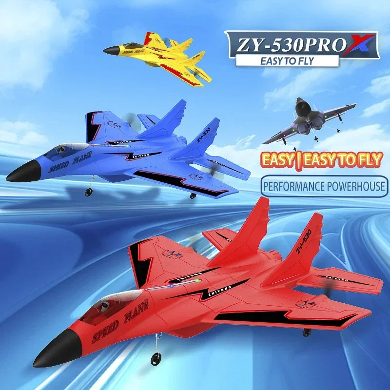 RC Airplane 2.4G Remote Control Aircraft MIG-530 Wireless Fighter Glider EPP Foam Drone Anti-drop Plane Toys for Children Adults 2