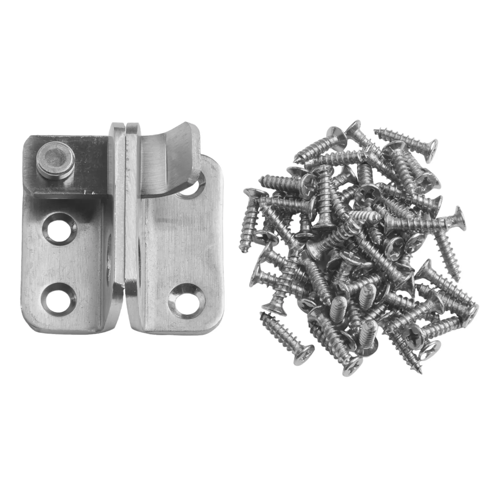Home Safety Security Door Bolt Latch Lock Replacement Silver Stainless Steel Tool Wardrobe Buckle Bracket Hasp