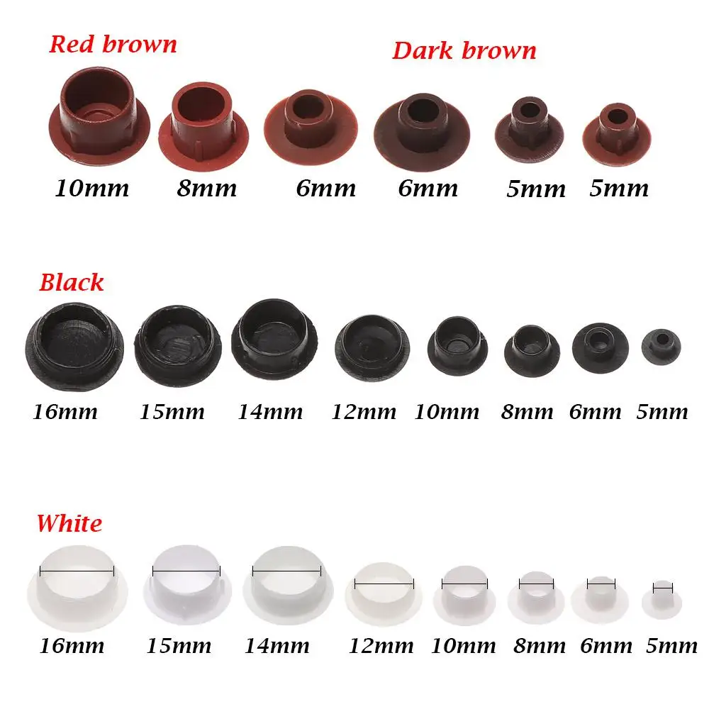 50Pcs Grommet Hole Plug hole plug Drill Hole Plug Hole Ornament Exterior Protective Cap Furniture Covers Dust Plug Stopper Screw Decor