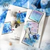 JIANWU 50mm*200cm The Water Reflects The Mountain Series Vintage Landscaping Collage PET Tape Creative Journal Stationery 5