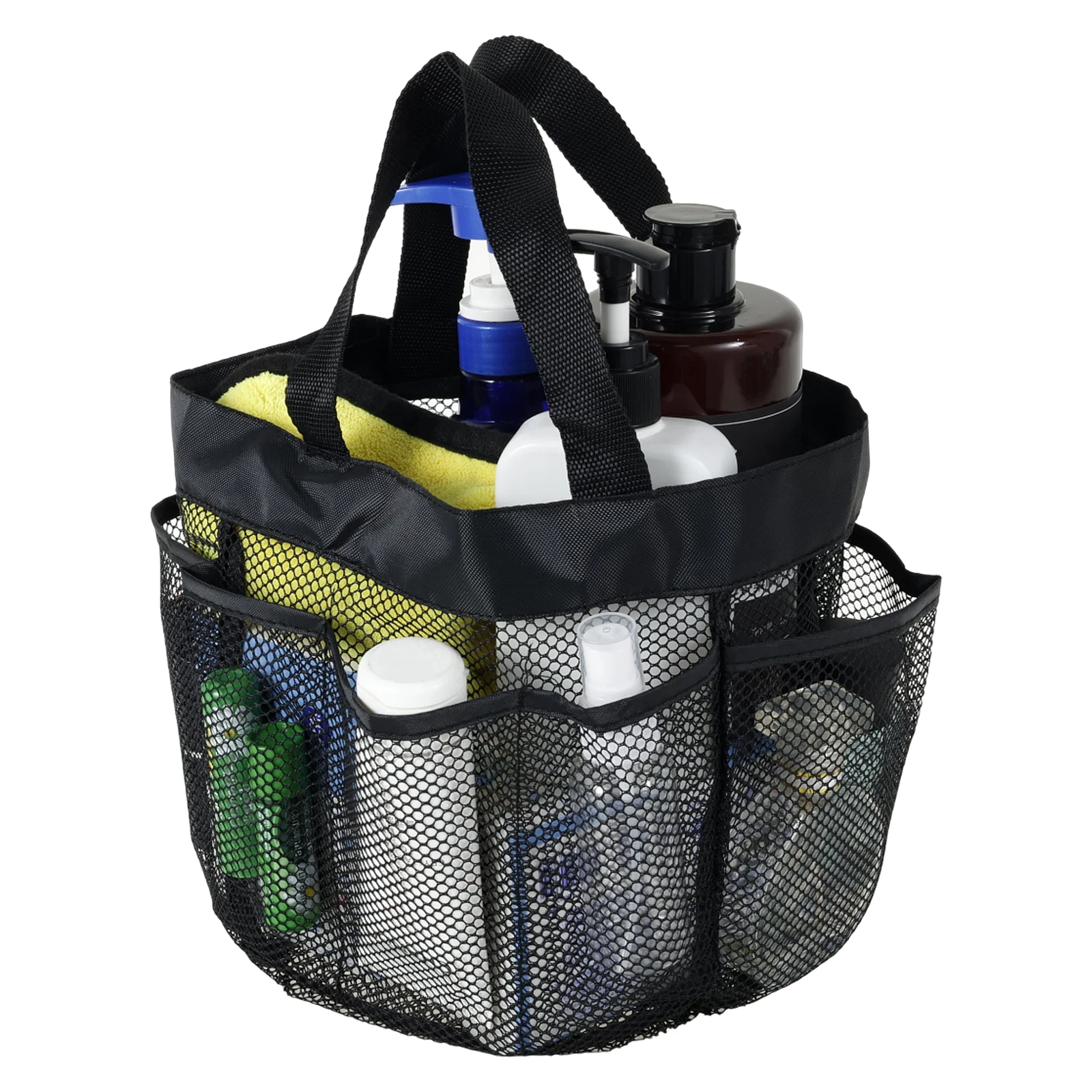 Mesh Portable Shower Caddy Bag for Bathroom Outdoor Camping