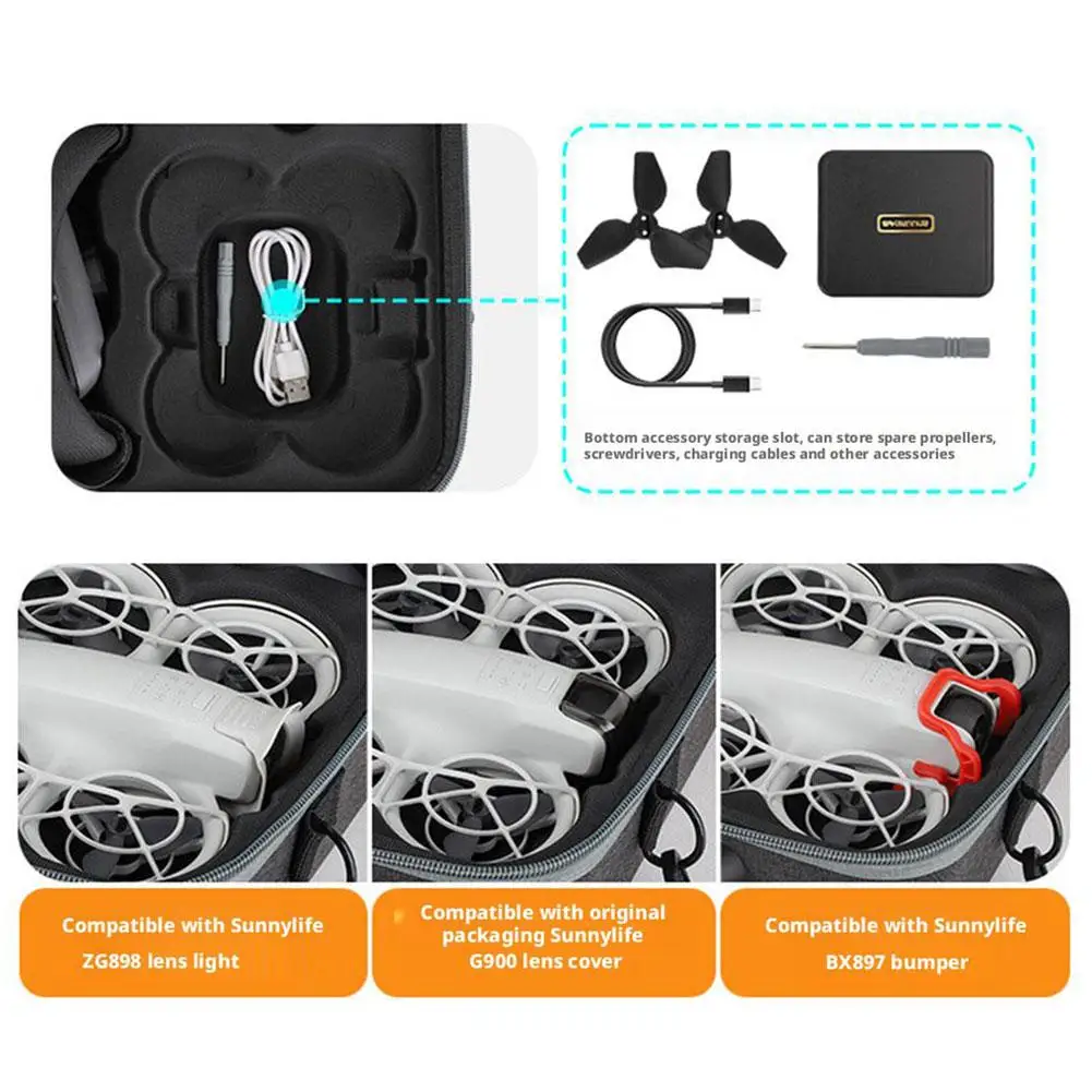 Somatosensory Free Flight Package Flight Goggles N3 Storage Bag Drone Storage Package Case Accessories For Dji NEO